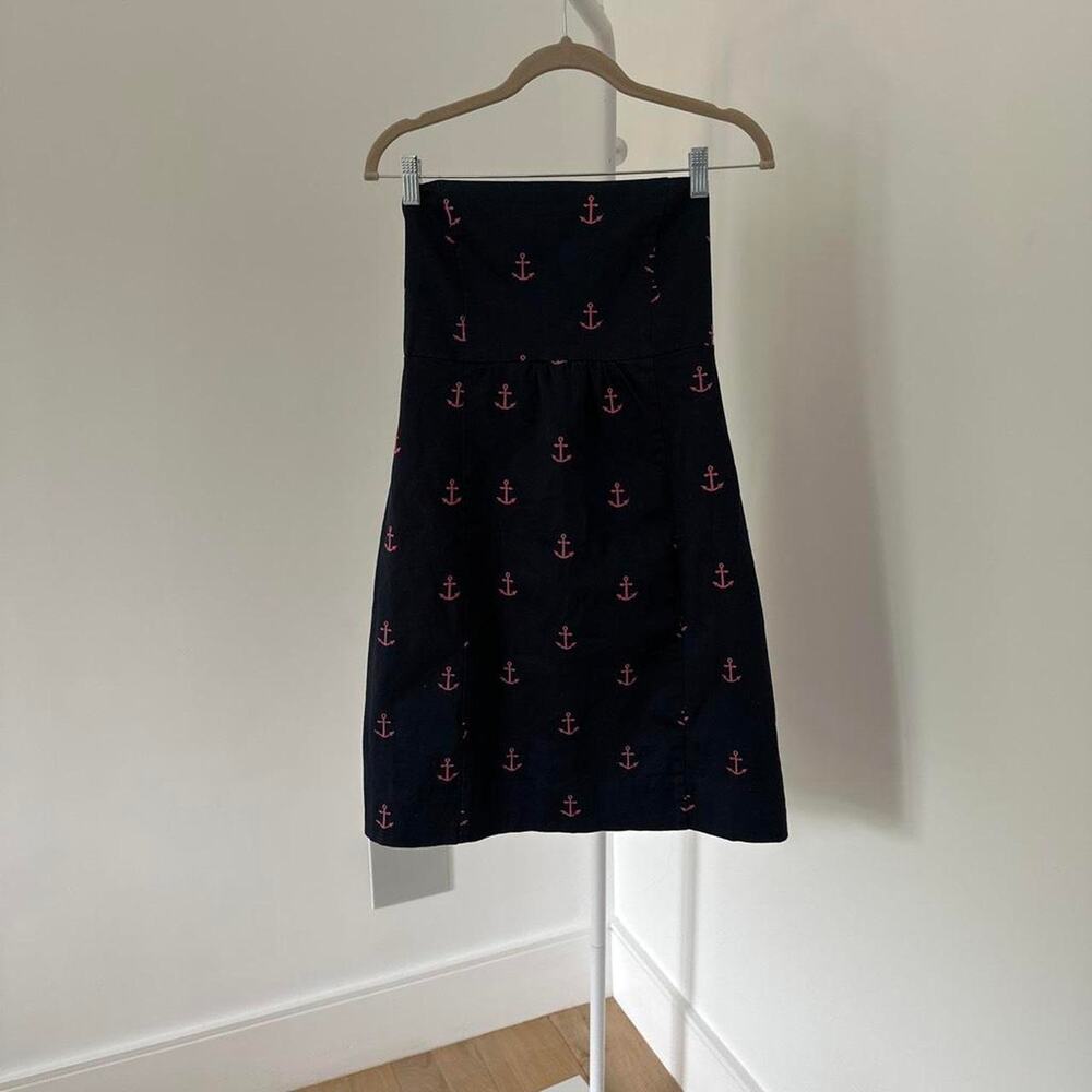 Vintage inspired  nautical anchor strapless